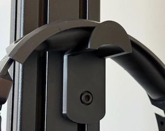 Aluminum profile helmet holder