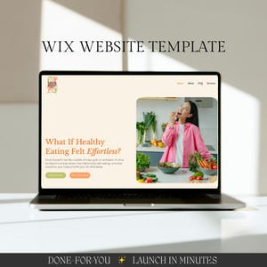 Professional Wix Website Template for Coaches, Nutritionists & Service Businesses | No-Code, Fully Customisable, Easy to Edit + BONUSES