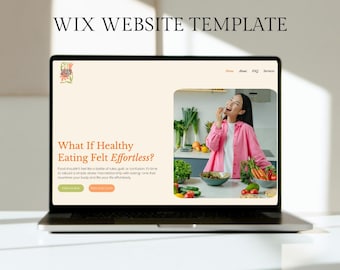 Professional Wix Website Template for Coaches, Nutritionists & Service Businesses | No-Code, Fully Customisable, Easy to Edit + BONUSES