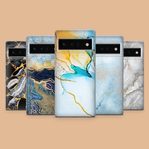 Elegant Marble Phone Case Sleek Cover for Google Pixel 9Pro XL, 8A, 8Pro, 7Pro, 7A, 6A, Samsung S25, S24Fe, S23Ultra, A56, A15, iPhone 16
