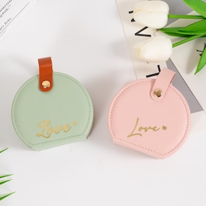 Erste Schmuckschatulle, Leder Reise Schmuckhalter, personalisierte Schmuckhalter, Geburtstagsgeschenk für Schwester, Brautjungfer Geschenk, Hochzeitsgeschenke