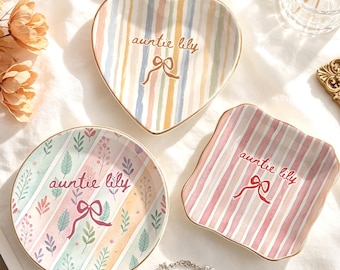Portagioie personalizzato per la zia, regalo per annunciare la gravidanza, portagioie per zia e zia, idee regalo per la nuova zia, regalo di compleanno per la zia