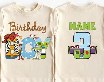 Custom Toy Story Birthday Shirt, Disney Toy Story Woody Jessie Inspired Birthday Shirt, Boys Girls Birthday Shirt, Birthday Gift for Kids