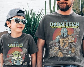 Comfort Colors® The Dadalorian And The Child Shirt, Fathers Day Shirt, The Mandalorian & Grogu Tee, Disneyland WDW Family Trip Shirt 2026