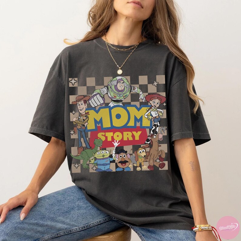 Retro Toy Story Comfort Colors Shirt, Disney Woody Jessie Buzz Lightyear Tee, Disney Family Matching Shirt, Disney Vacation Trip Shirt Gift image 3