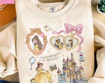 Coquette Bow Disney Belle Princess Shirt, Beauty and The Beast T-Shirt, Princess Shirt, Disney Princess Shirt, Magical Kingdom Shirt