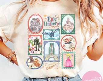 Camiseta personalizada de Epic Universe Castle and Friends para bebé, camiseta de Epic Universe, camiseta de Mario Epic Universe, Desdentao de Universal Epic Universe