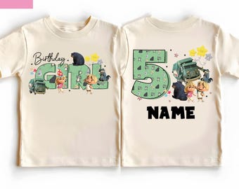 Custom Name Trash Truck Shirt, Two Sides Trash Truck Birthday Shirt Trash Truck Birthday Boy Girl Shirt, Birthday Party Trash Truck shirts