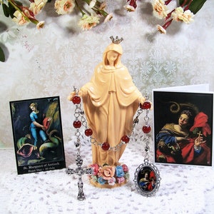 St. Margaret of Antioch Unbreakable Catholic Chaplet - Patron of Childbirth, Nurses, Women, Against Kidney Disease