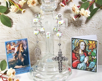 Saint Against Pandemics - St. Rosalia Unbreakable Link Catholic Chaplet - Patron Saint of Italy and Against Plague - Catholic Rosary