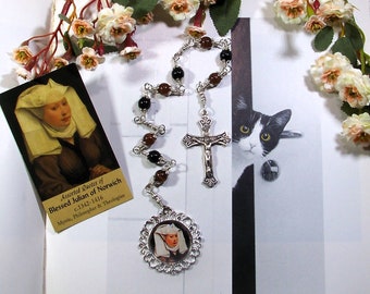 Blessed Julian of Norwich Unbreakable Catholic Chaplet - Patron of Cats - Catholic Rosaries