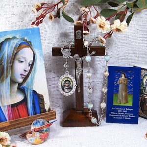 St. Catherine of Bologna Unbreakable Traditional Catholic Chaplet - Patron Saint of Artists - Heirloom Chaplet - Catholic Rosaries