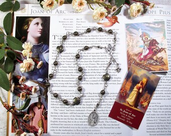 St. Joan of Arc Unbreakable Traditional Catholic Chaplet - Patroness of  Female Soldiers, Rape Victims and Prisoners - Catholic Rosaries