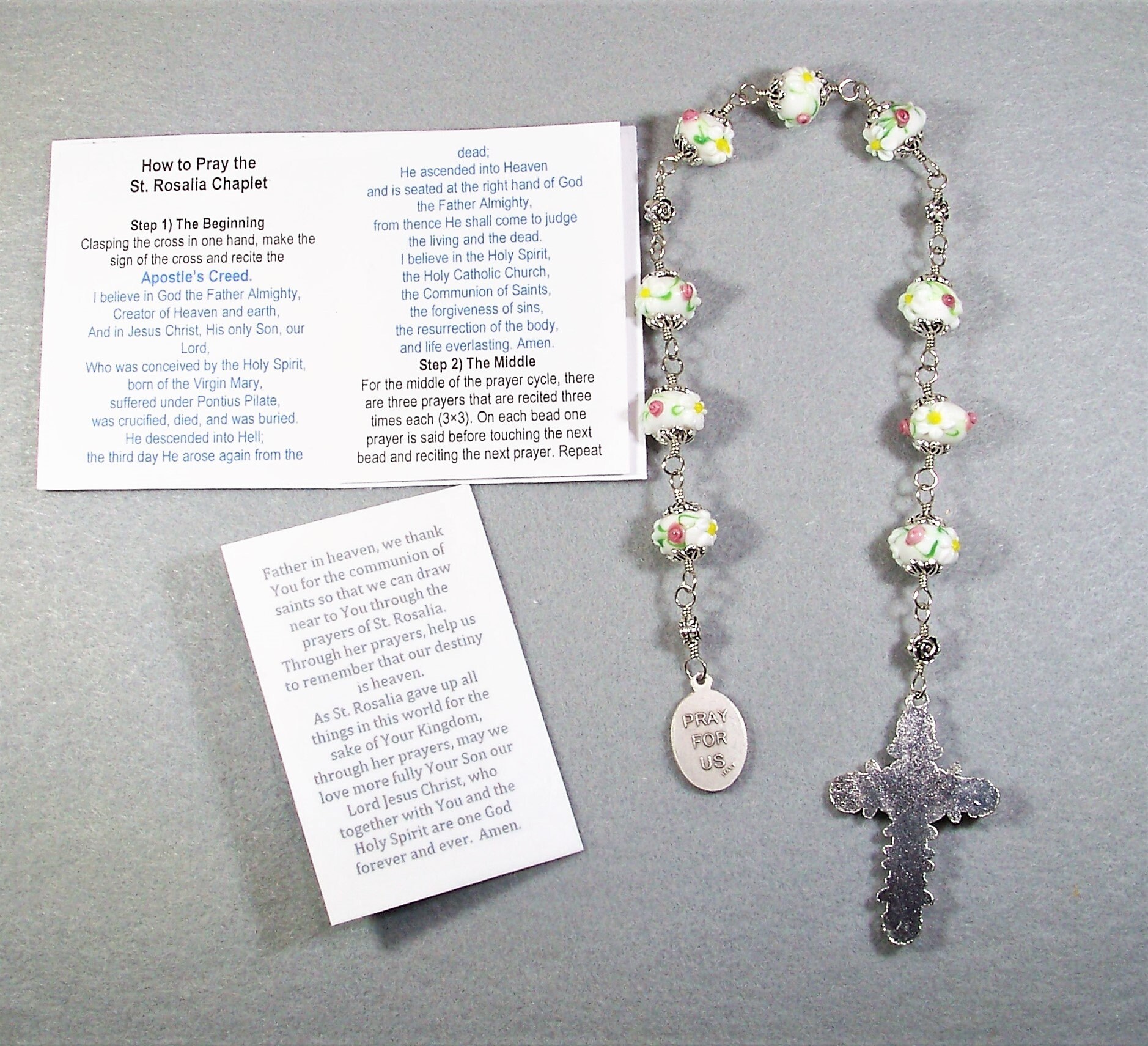 St. Gemma Galgani Traditional Catholic Chaplet Patron of Students, Pharmacists & Against Lung
