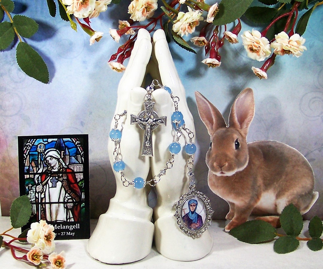 Unbreakable Catholic Chaplet of St. Melangell Patron Saint of Rabbits