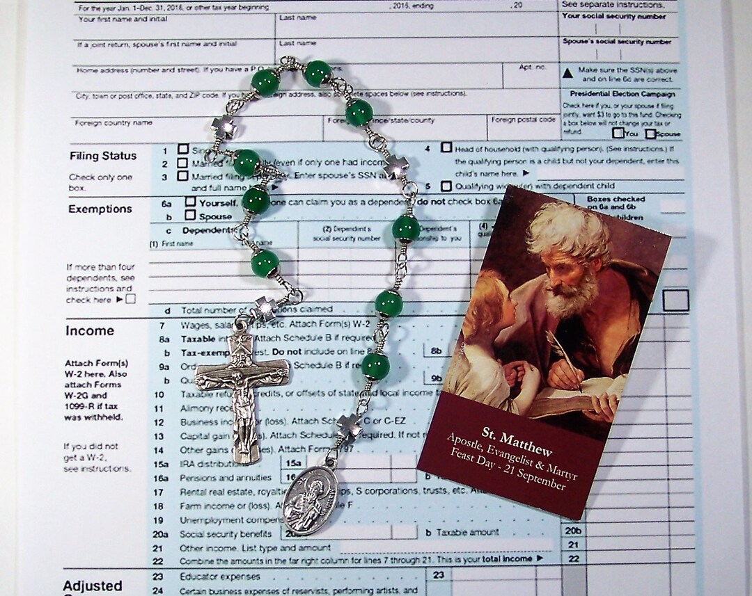 St. Matthew the Apostle Unbreakable Catholic Chaplet - Patron Saint of ...