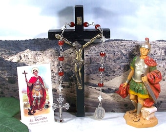 St. Expedite Unbreakable Catholic Relic Chaplet - Patron of Merchants, Navigators, Prompt Solutions & Expeditiousness - Catholic Rosaries