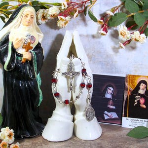 St. Gertrude the Great Unbreakable Catholic Chaplet - Patron Saint of Nuns, Naples, Italy and the West Indies