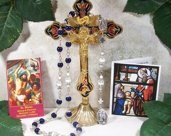 St. Blaise Unbreakable Traditional Catholic Chaplet - Patron of Construction Workers, Animals and Against Coughs and Throat Diseases