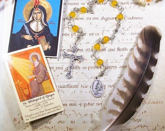 St. Hildegard of Bingen Unbreakable Catholic Rosary/Chaplet - Mystic & Doctor of the Church - Writer, Visionary Artist, Music Composer