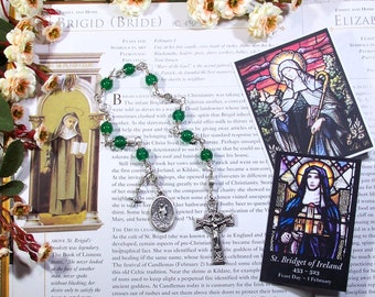 St. Bridget of Ireland Unbreakable Catholic Chaplet - Patron Saint of Infants, Midwives, Ireland, Sailors and Poultry & Dairy Farmers