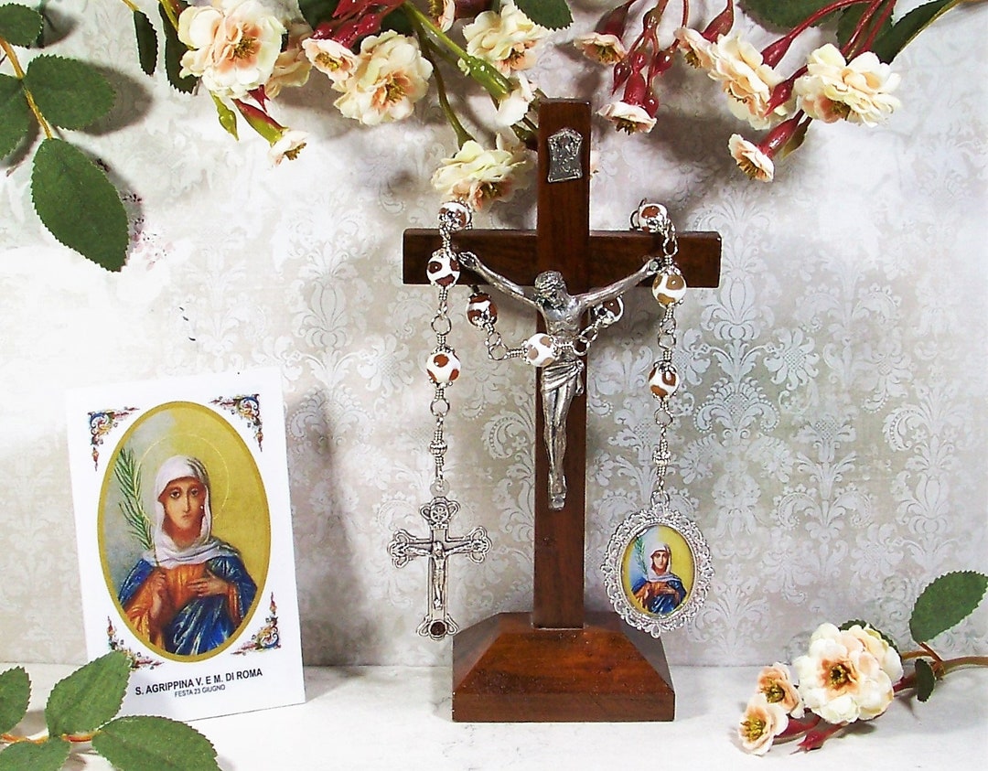 Roman Chaplets St. Agrippina of Rome Unbreakable Catholic Relic Chaplet - Patron Saint ...