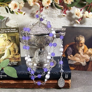 St. Joseph Unbreakable Catholic Relic Chaplet - Patron Saint of Families, Fathers, Craftsmen, Unborn Children - Catholic Rosary