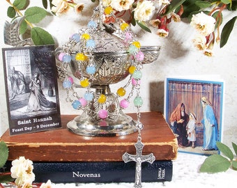 St. Hannah's Tears Unbreakable Traditional Catholic Chaplet (Prayers Incl.) - Patron of Childless Wives