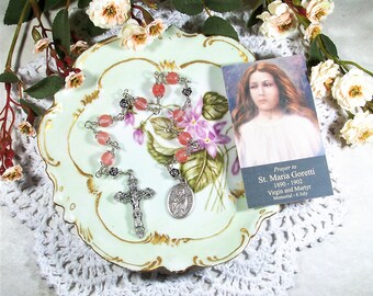 St. Maria Goretti Unbreakable Catholic Chaplet - Patron Saint of Young Girls, Children and Rape Victims