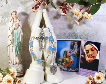 St. Bernadette Soubirous Unbreakable Catholic Chaplet - Patron Saint Against Illness and Poverty - Catholic Rosaries