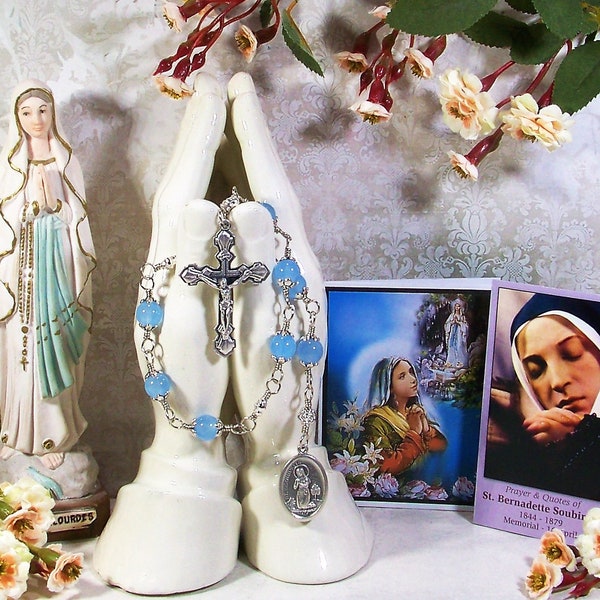 St. Bernadette Soubirous Unbreakable Catholic Chaplet - Patron Saint Against Illness and Poverty - Catholic Rosaries