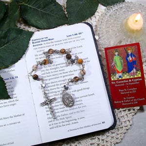 St. Cyprian of Carthage and Pope St. Cornelius Unbreakable Catholic Chaplet - (St. Cornelius) Patron Saint Against Earache, Fever & Epilepsy