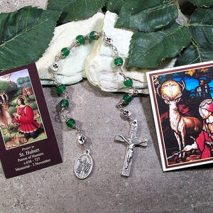 St. Hubert of Liege Unbreakable Catholic Chaplet - Patron Saint of Archers, Hunters, Machinists, Opticians & Bloodhounds - Rosaries