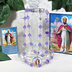 St. Cyprian of Antioch Unbreakable Catholic Chaplet, Including Instruction Booklet - Patron Saint of Magicians