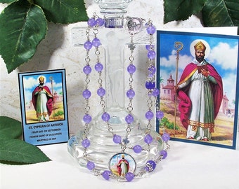 St. Cyprian of Antioch Unbreakable Catholic Chaplet, Including Instruction Booklet - Patron Saint of Magicians