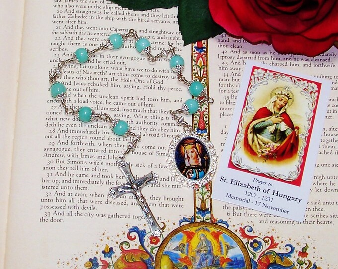 Unbreakable Catholic Chaplet of St. Elizabeth of Hungary Patron Saint