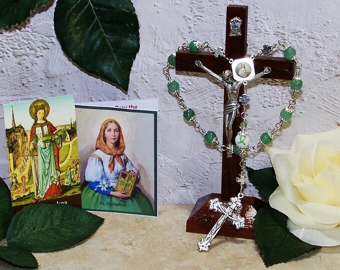Unbreakable Onedecade Catholic Rosary of St. Dymphna Patron Saint of
