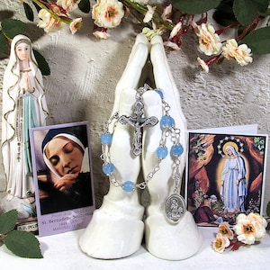 St. Bernadette Soubirous Unbreakable Catholic Chaplet - Patron Saint Against Illness and Poverty - Catholic Rosaries