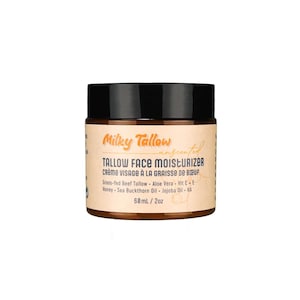 Unscented Tallow Face Moisturizer - Hydrating | Anti-aging