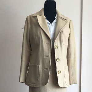 Vintage Wool Skirt Suit / Two Piece Suit / 70s Skirt Suit / Women&#39;s Vintage / Wool Suit