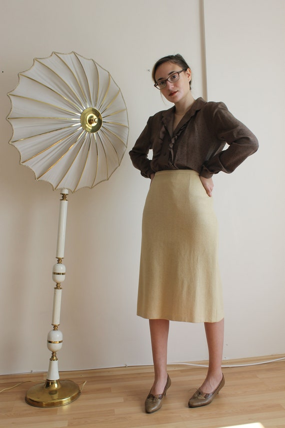 Vintage Wool Skirt Suit / Two Piece Suit / 70s Sk… - image 9