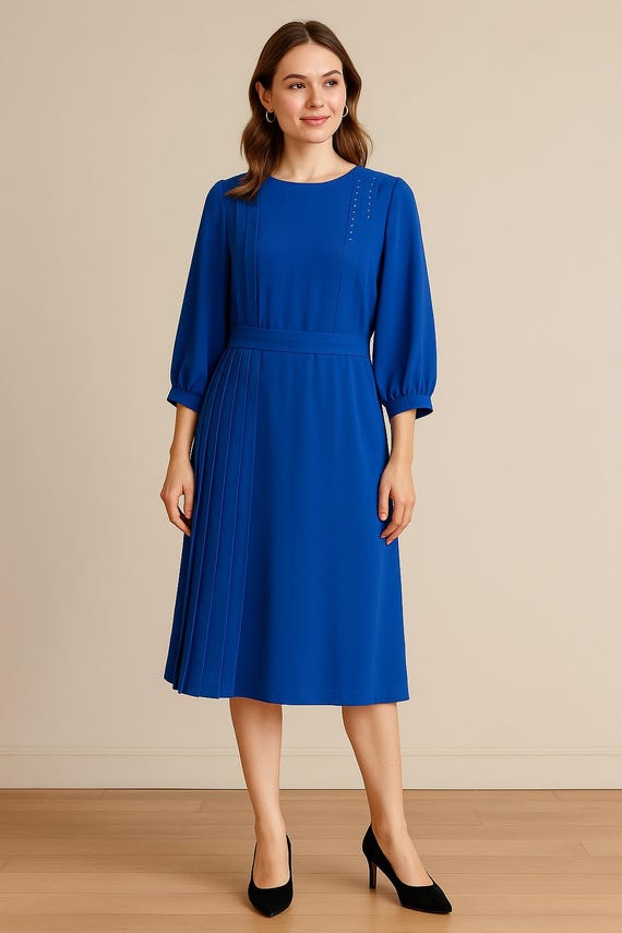 sachin and babi light blue dress Elegant Off-Shoulder Maxi Dress for Women – Royal Blue Evening Gown – Dodo  & Moa Online Store main image 0