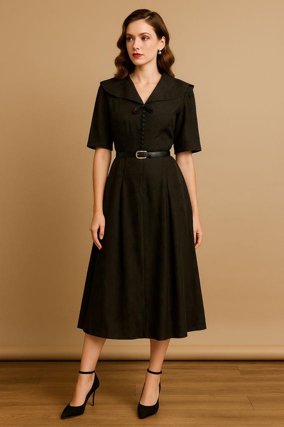 vintage black midi dress Black Off The Shoulder Midi Dress