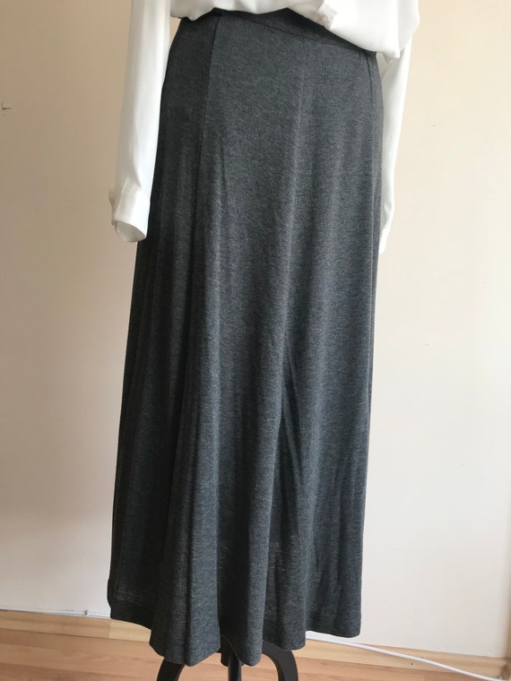 Vintage Maxi Skirt / Viscose Skirt / 80s Vintage … - image 3