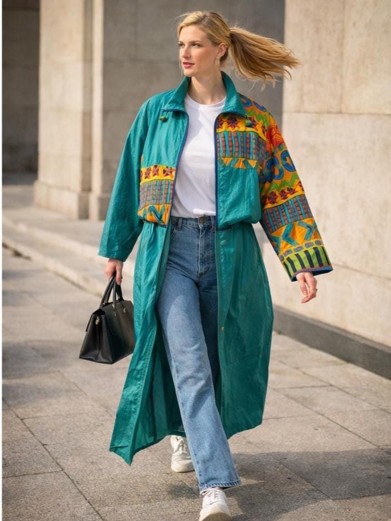 Vintage 90s Markette Canada Windbreaker Coat – Colorblock