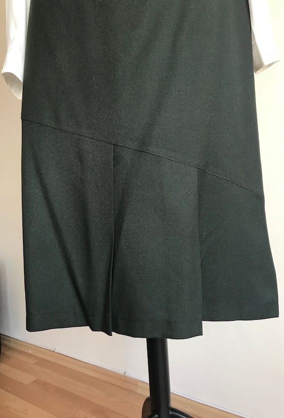 Vintage Dark Green Midi Skirt / 70s Fashion / Vin… - image 2