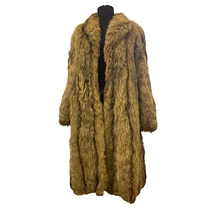 Vintage 1980s Genuine Fur Women’s Coat / Vintage Fur Overcoat / Winter Coat / Women’s Fur Coat
