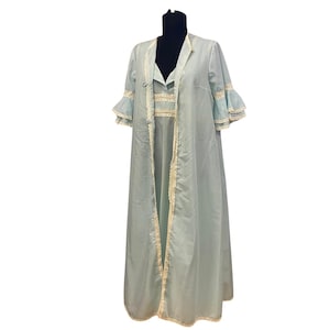 Cotton nightgown and robe set - Etsy 日本 