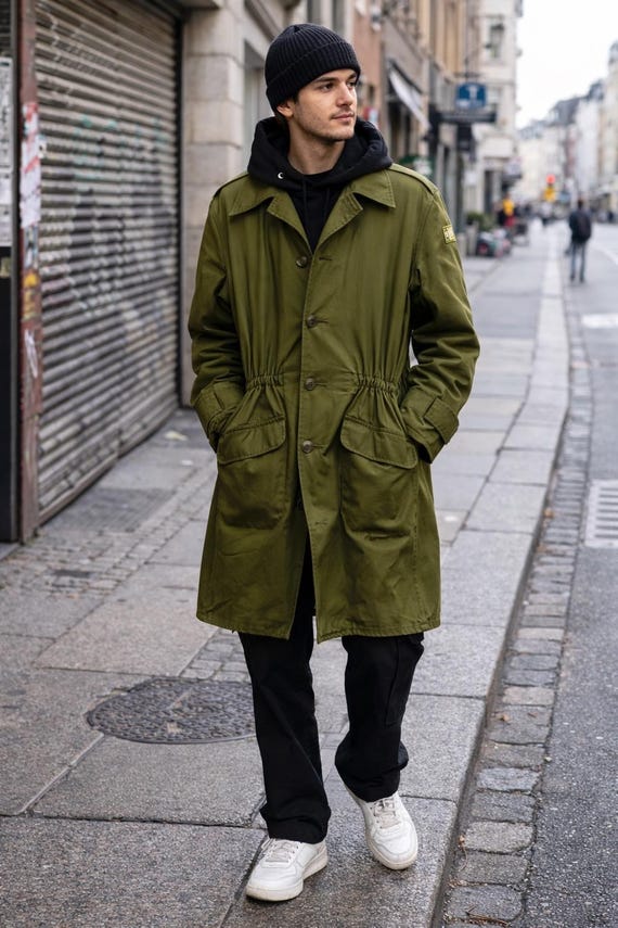 ジャケット・アウター Haltbar murkudis archive mods coat Vintage Danish Military Field Coat – Olive Green 70s 80s Utility