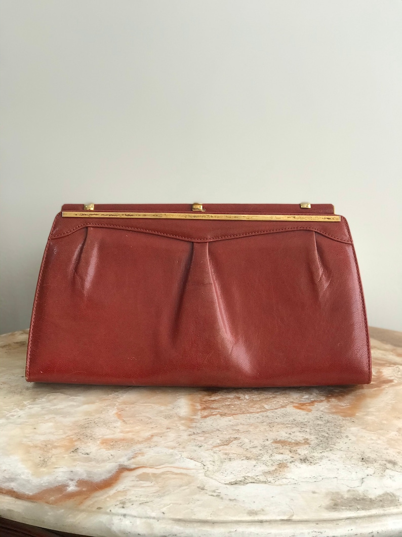 Vintage Red Clutch